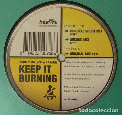 Vinyl-Schallplatten: Frank T. Wallace vs DJ Garry &ndash; Keep It Burning (Vinyl, FTW Records 23 203226)