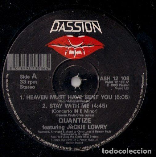 Dischi in vinile: Quantize Featuring Jackie Lowry &ndash; Heaven Must Have Sent You / Stay With Me (Vinyl, Passion PASH...