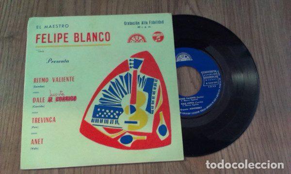 Disques de vinyle: El Maestro Felipe Blanco &ndash; Ritmo Valiente (Vinyl, Berta F. C. 12-15)