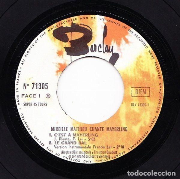 Discos de vinilo: Mireille Mathieu &ndash; Mayerling (Vinyl, Barclay 71 305 M) - Foto 3
