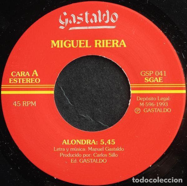Discos de vinil: Miguel Riera &ndash; Alondra (Vinyl, Gastaldo GSP 041)