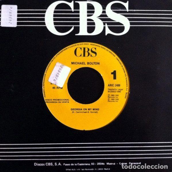 Discos de vinil: Michael Bolton &ndash; Georgia On My Mind (Vinyl, CBS ARIC 2489)