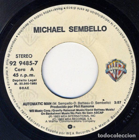 Discos de vinilo: Michael Sembello &ndash; Automatic Man (Vinyl, Warner Bros. Records 92 9485-7) - Foto 3