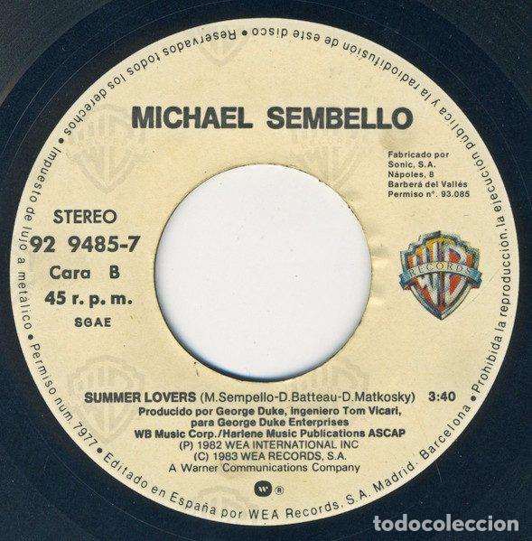 Discos de vinilo: Michael Sembello &ndash; Automatic Man (Vinyl, Warner Bros. Records 92 9485-7) - Foto 4