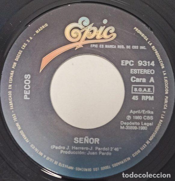 Discos de vinilo: Pecos &ndash; Se&ntilde;or (Vinyl, Epic EPC 9314) - Foto 3