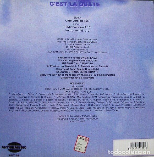 Discos de vinilo: Ike Therry &ndash; Cest La Ouate (Vinyl, antibemusic ANT 02) - Foto 2