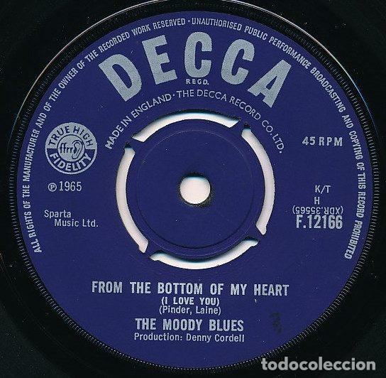 Vinyl-Schallplatten: The Moody Blues &ndash; From The Bottom Of My Heart (I Love You) (Vinyl, Decca F.12166)