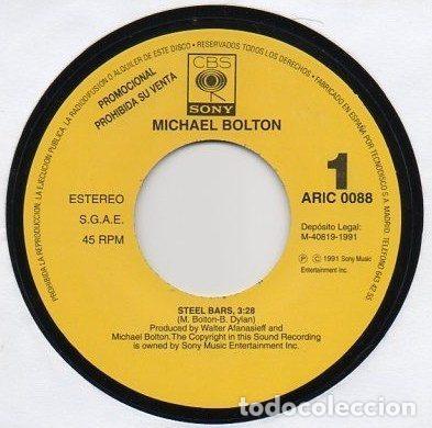 Discos de vinilo: Michael Bolton &ndash; Steel Bars (Vinyl, CBS/Sony ARIC 0088)