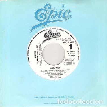 Vinyl-Schallplatten: Miami Sound Machine &ndash; Bad Boy (Remix) (Vinyl, Epic EPC A 6255)