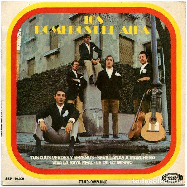 Discos de vinilo: Los Romeros Del Alba &ndash; Tus Ojos Verdes Y Serenos (Vinyl, Movieplay SBP-10.202)