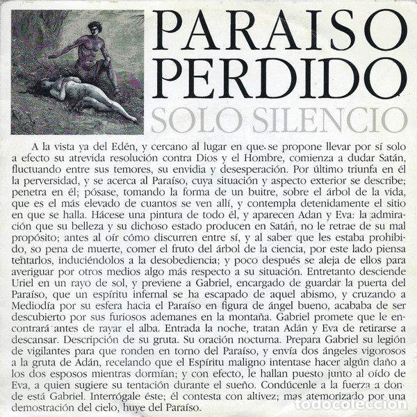 Dischi in vinile: Paraiso Perdido &ndash; Solo Silencio (Vinyl, Hispavox 445 269)