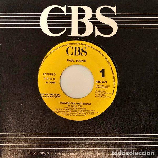 Vinyl records: Paul Young &ndash; Heaven Can Wait (Remix) (Vinyl, CBS ARIC 2574)