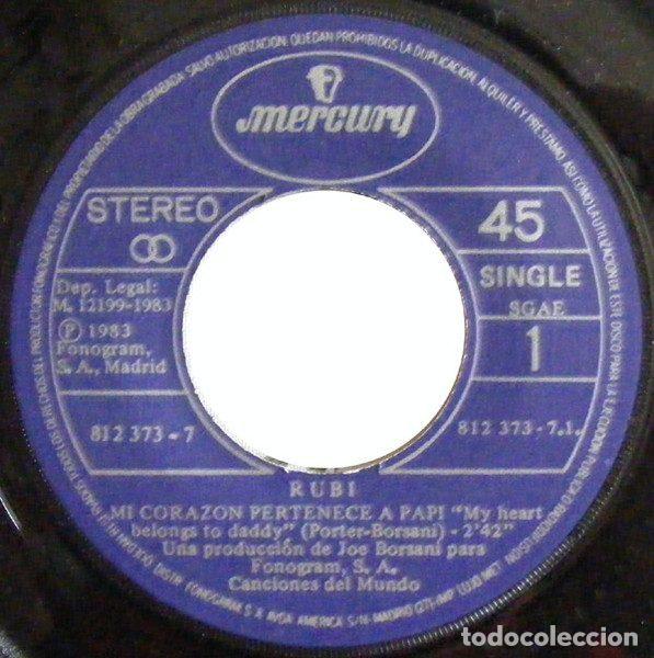 Discos de vinilo: Rubi &ndash; Mi Corazon Pertenece A Papi (Vinyl, Mercury 812 373-7) - Foto 3