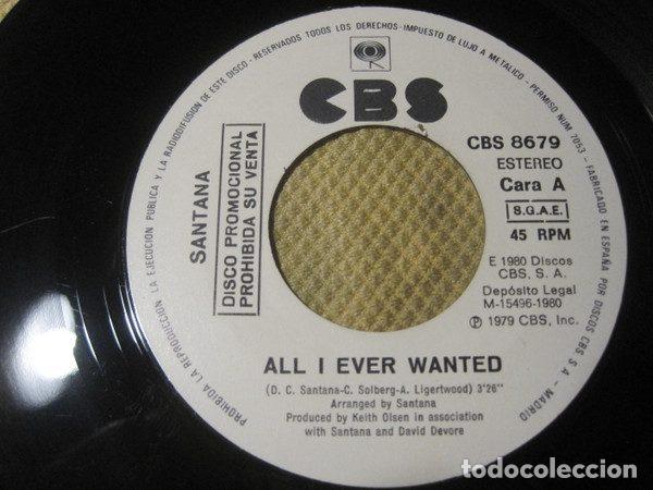 Discos de vinilo: Santana &ndash; All I Ever Wanted (Vinyl, CBS CBS 8679)