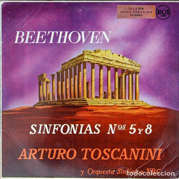 Dischi in vinile: Beethoven - Arturo Toscanini Y Orquesta Sinf&oacute;nica NBC &ndash; Sinfon&iacute;as Nos. 5 y 8 (Vinyl, RCA 3L16003)