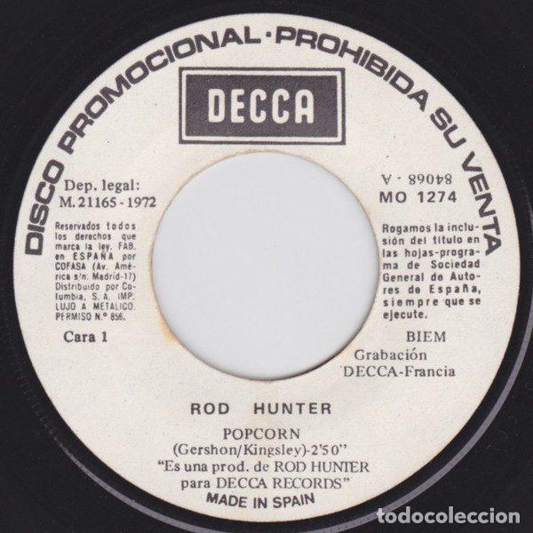 Discos de vinilo: Rod Hunter &ndash; Popcorn (Vinyl, Decca MO 1274) - Foto 3