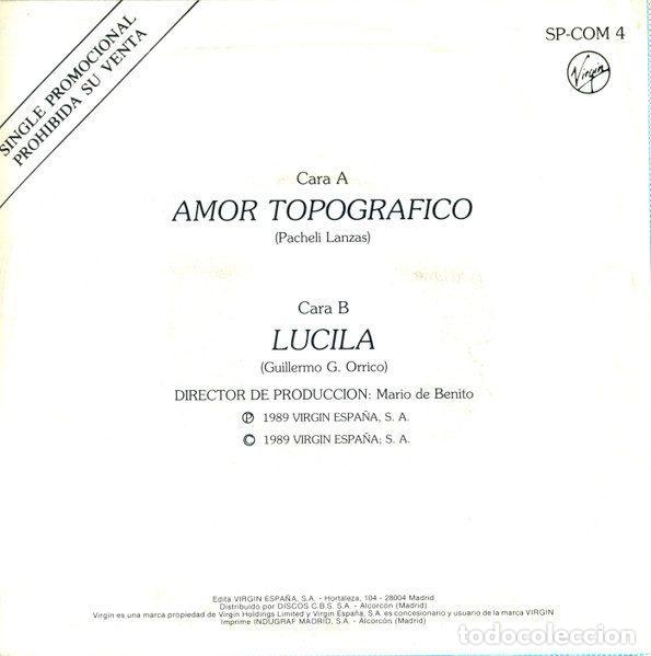 Discos de vinilo: Loscomotoras &ndash; Amor Topogr&aacute;fico (Vinyl, Virgin SP-COM 4) - Foto 2