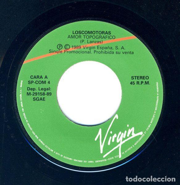 Discos de vinilo: Loscomotoras &ndash; Amor Topogr&aacute;fico (Vinyl, Virgin SP-COM 4) - Foto 3