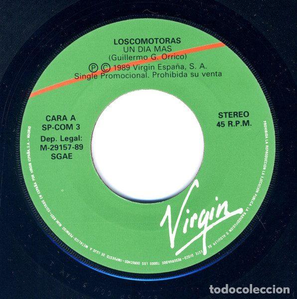 Discos de vinilo: Loscomotoras &ndash; Un Dia Mas (Vinyl, Virgin SP-COM 3) - Foto 3