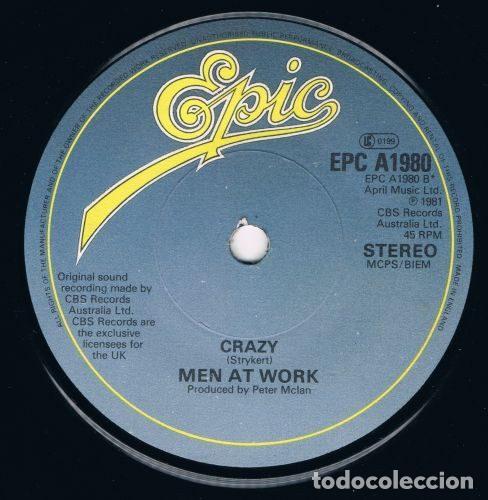 Discos de vinilo: Men At Work &ndash; Down Under (Vinyl, Epic EPC A 1980) - Foto 3
