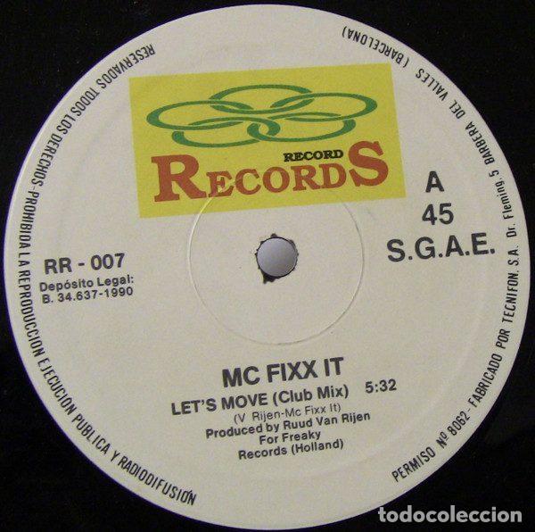Discos de vinilo: MC Fixx It &ndash; Lets Move (Vinyl, Record Records RR-007) - Foto 3