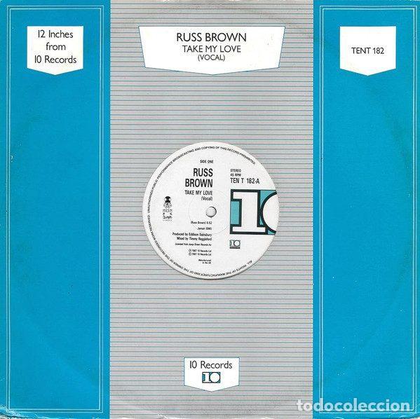 Disques de vinyle: Russ Brown &ndash; Take My Love / Gotta Find A Way (Vinyl, 10 Records TENT 182)