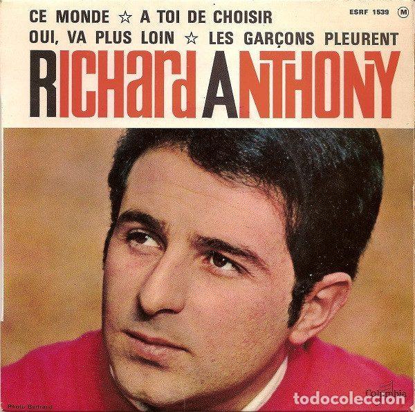 Discos de vinilo: Richard Anthony &ndash; Ce Monde (Vinyl, Columbia ESRF 1539)