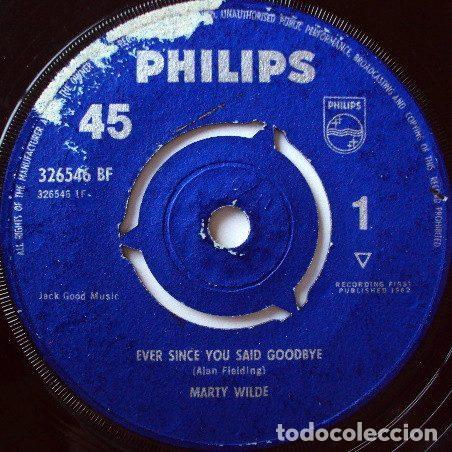 Disques de vinyle: Marty Wilde &ndash; Ever Since You Said Goodbye (Vinyl, Philips 326546 BF)