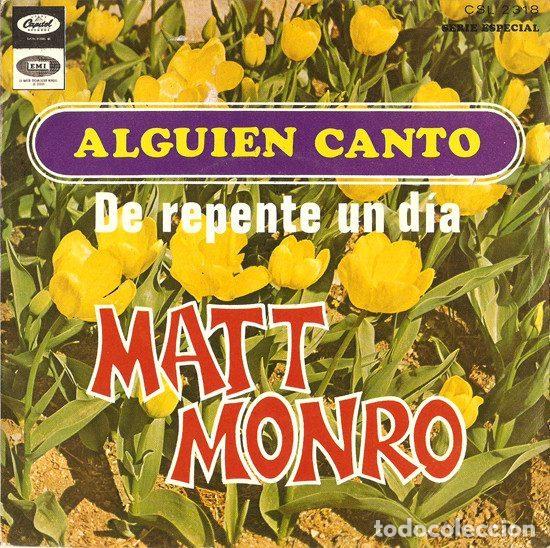 Discos de vinil: Matt Monro &ndash; Alguien Canto (Vinyl, Capitol Records CSL 2318)