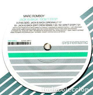 Dischi in vinile: Marc Romboy &ndash; Jack Is Back / Don't Stop! (Vinyl, Systematic SYST 0008-6)