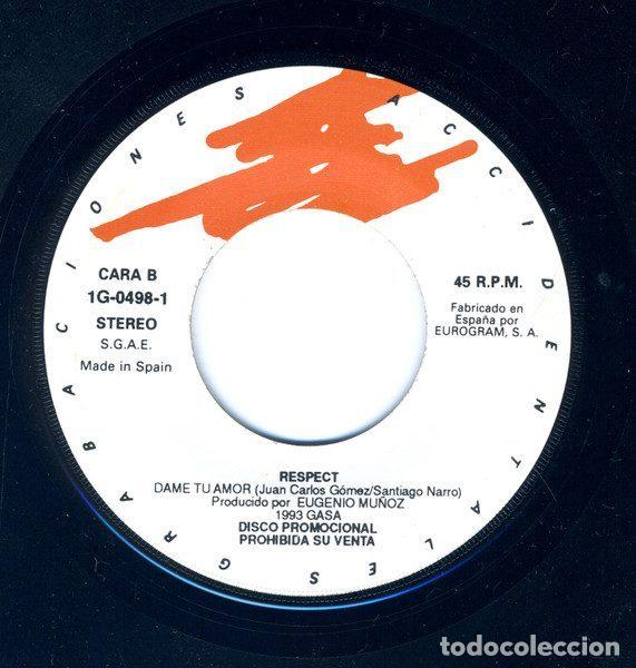 Discos de vinilo: Respect &ndash; Dame Tu Amor (Vinyl, Gasa 1G04981) - Foto 4