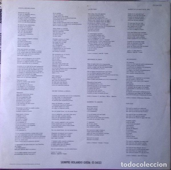 Discos de vinilo: Rolando Ojeda &ndash; Siempre (Vinyl, Explosi&oacute;n ES-34133) - Foto 7