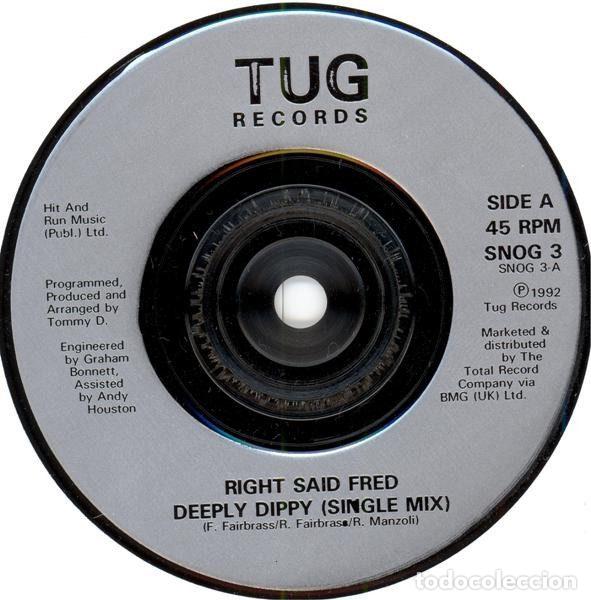 Discos de vinilo: Right Said Fred &ndash; Deeply Dippy (Vinyl, Tug Records SNOG 3) - Foto 3
