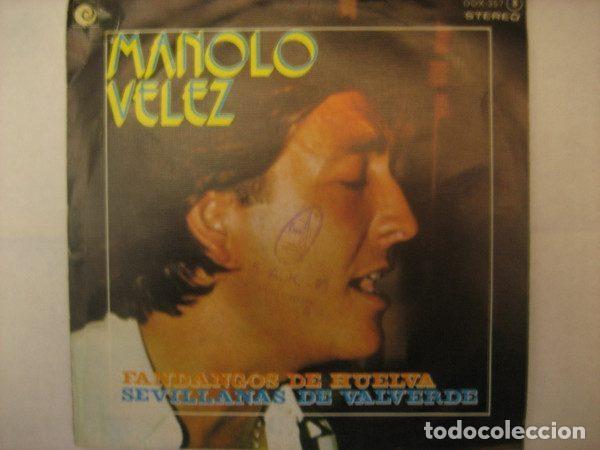 Disques de vinyle: Manolo V&eacute;lez &ndash; Fandangos De Huelva / Sevillanas De Valverde (Vinyl, Novola OOX-357)