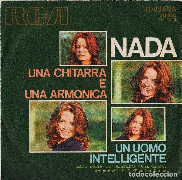 Discos de vinil: Nada &ndash; Una Chitarra E Una Armonica / Un Uomo Intelligente (Vinyl, RCA Italiana PM 3649)