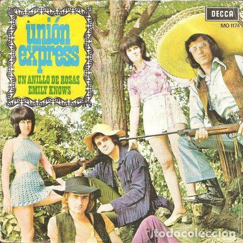 Disques de vinyle: Union Express &ndash; Un Anillo De Rosas / Emily Knows (Vinyl, Decca MO 1174)