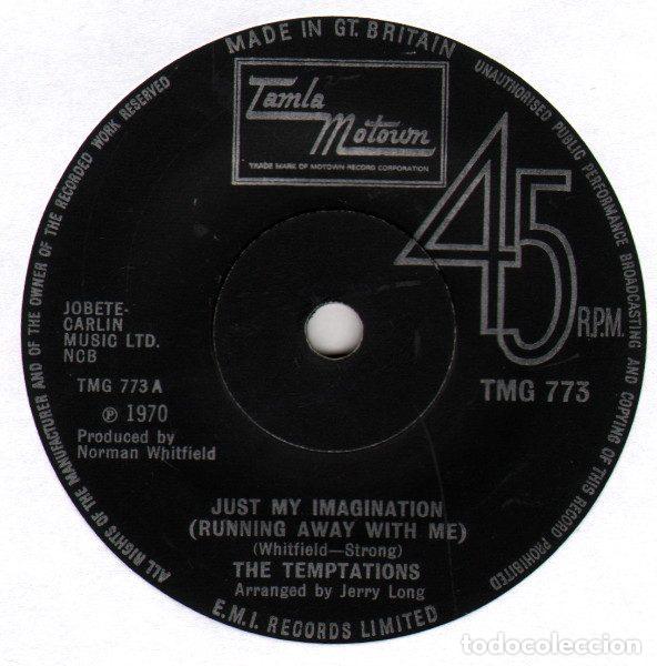 Discos de vinilo: The Temptations &ndash; Just My Imagination (Running Away With Me) (Vinyl, Tamla Motown TMG 773)