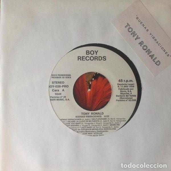 Dischi in vinile: Tony Ronald &ndash; Buenas Vibraciones (Vinyl, Boy Records BOY-026-PRO)