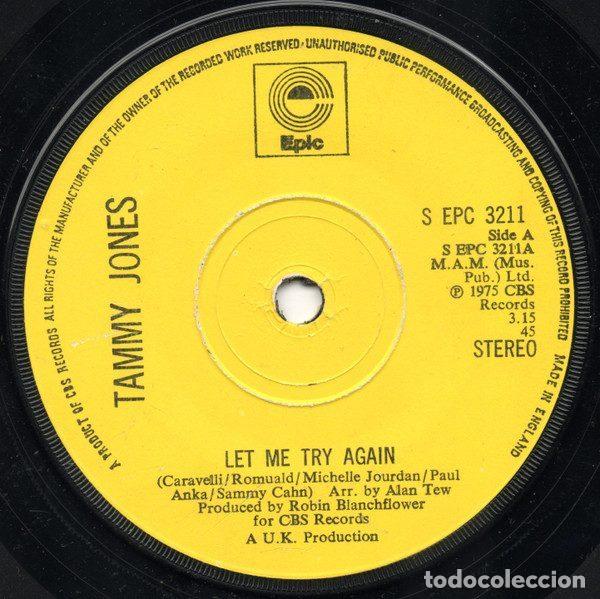 Discos de vinilo: Tammy Jones &ndash; Let Me Try Again (Vinyl, Epic S EPC 3211)