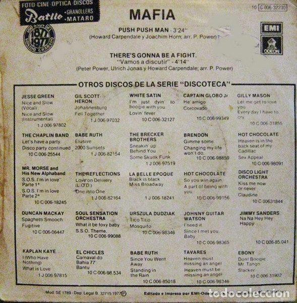 Discos de vinilo: Mafia &ndash; Push Push Man (Vinyl, Odeon 10C 006-32 230) - Foto 2