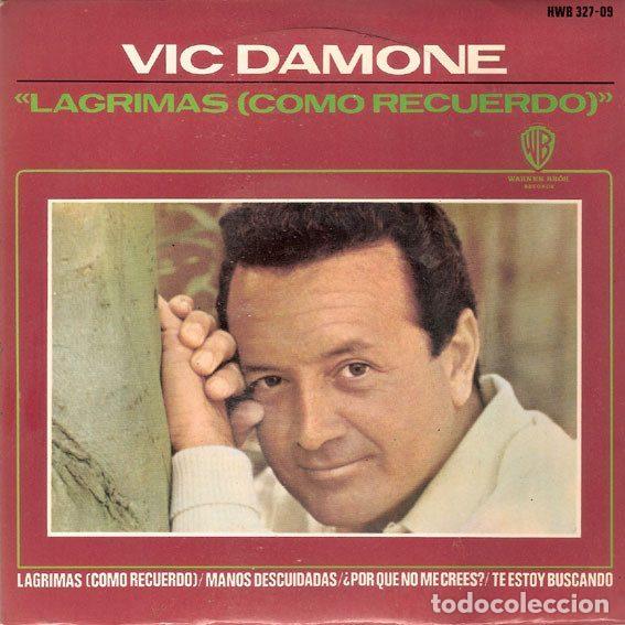 Discos de vinil: Vic Damone &ndash; Lagrimas (Como Recuerdo) (Vinyl, Warner Bros. Records HWB 327-09)