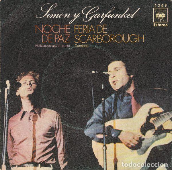 Discos de vinil: Simon Y Garfunkel &ndash; Noche De Paz - Noticias De Las 7 En Punto / Feria De Scarborough - C&aacute;nticos...