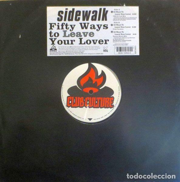 Disques de vinyle: Sidewalk &ndash; Fifty Ways To Leave Your Lover (Vinyl, Club Culture 0630-15353-0)