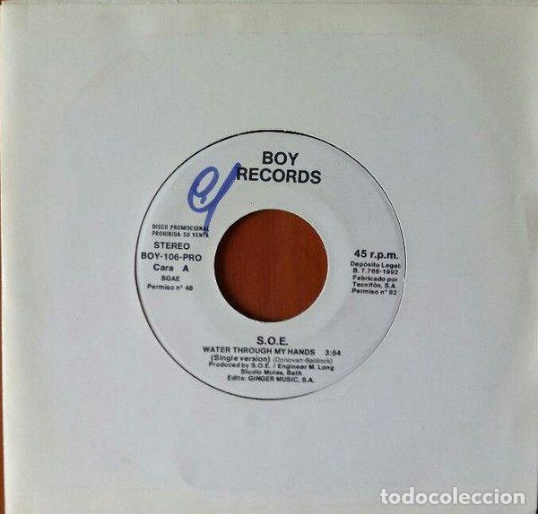 Disques de vinyle: S.O.E. &ndash; Water Through My Hands (Vinyl, Boy Records BOY-106-PRO)