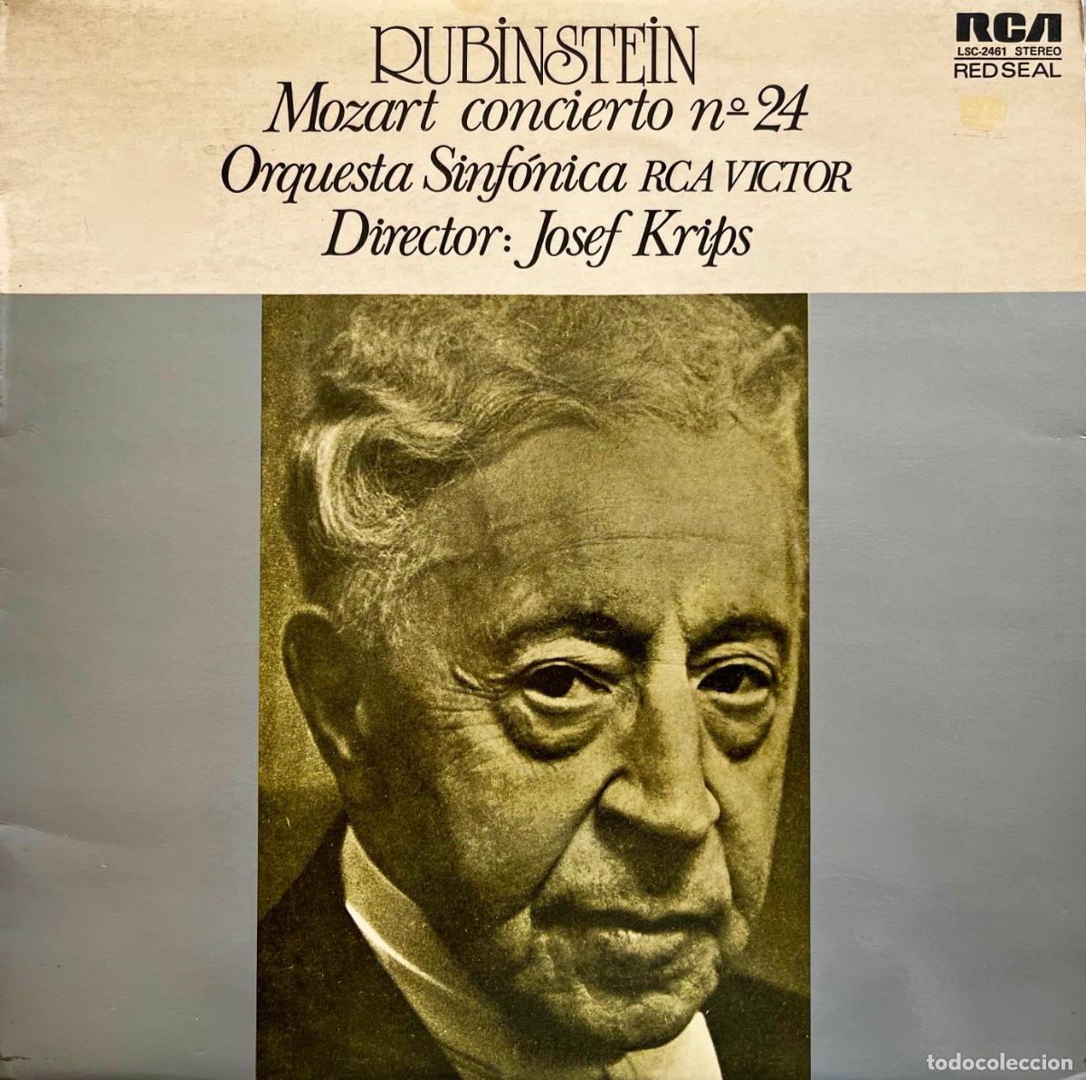 Discos de vinilo: RUBINSTEIN. MOZART. CONCIERTO N&ordm; 24. JOSEF KRIPS. LP ORIGINAL ESPA&Ntilde;A 1974