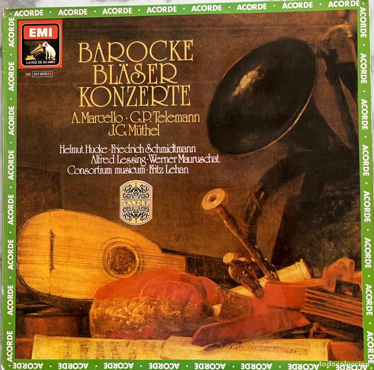 Discos de vinilo: CONCIERTO BARROCO INSTRUMENTOS VIENTO. MARCELLO. TELEMAN. M&Uuml;THEL. BERG. LEHAM. LP ESPA&Ntilde;A 1981