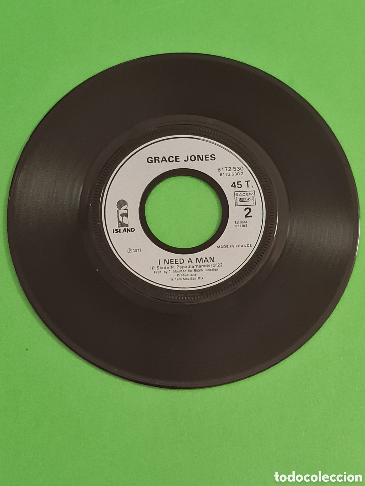 Discos de vinilo: Single / La Vie en Rose/ Grace Jones. - Foto 2