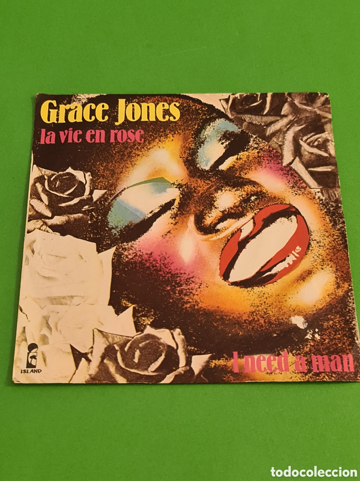 Discos de vinilo: Single / La Vie en Rose/ Grace Jones. - Foto 4