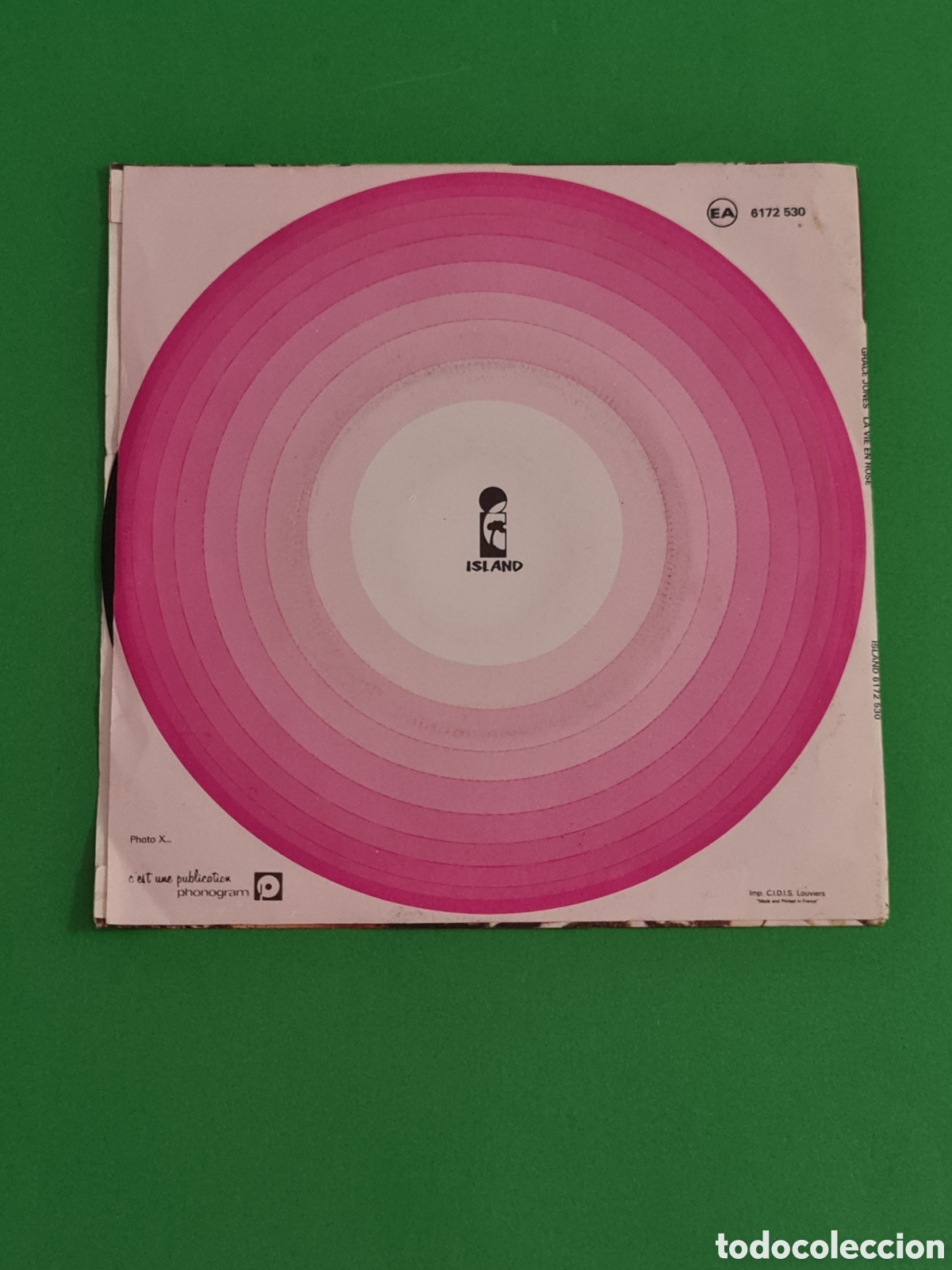 Discos de vinilo: Single / La Vie en Rose/ Grace Jones. - Foto 5