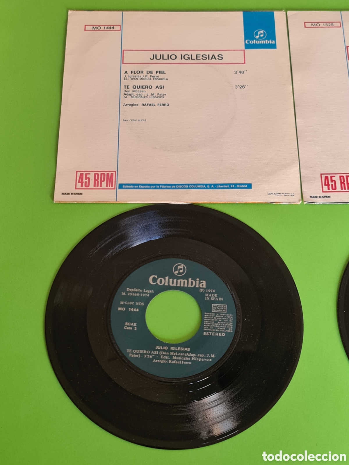 Discos de vinilo: JULIO IGLESIAS/ Dos singles. - Foto 8